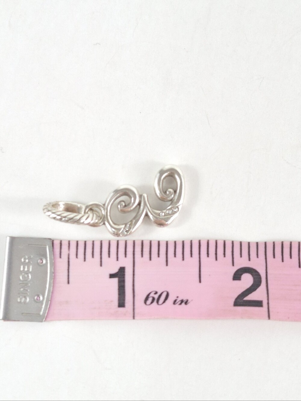 Brighton Number 3 Crystal Charm - Picture 4 of 4